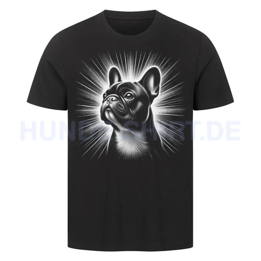 Premium T-Shirt "Französische Bulldogge - Bright" Schwarz – hunde-shirt.de