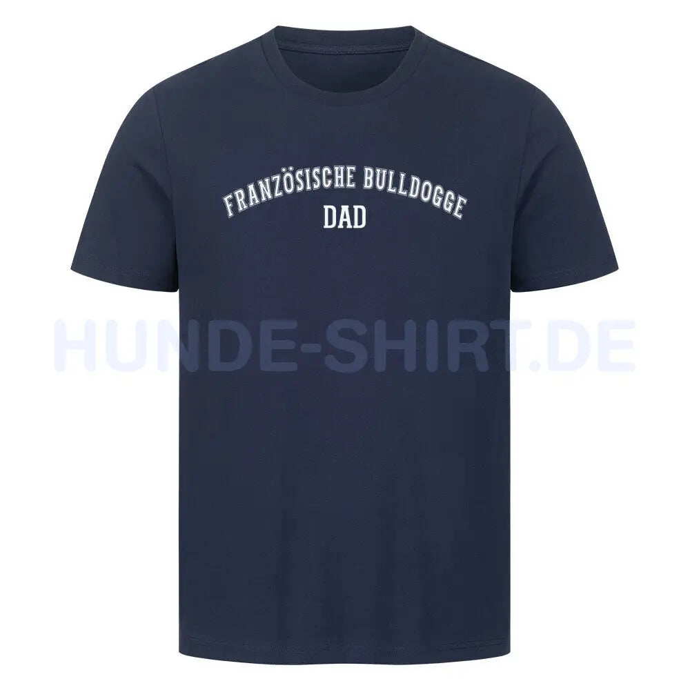 Premium T-Shirt "Französische Bulldogge - DAD" French Navy – hunde-shirt.de