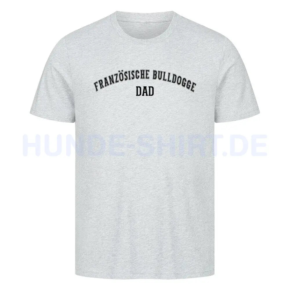 Premium T-Shirt "Französische Bulldogge - DAD" Heather Grey – hunde-shirt.de