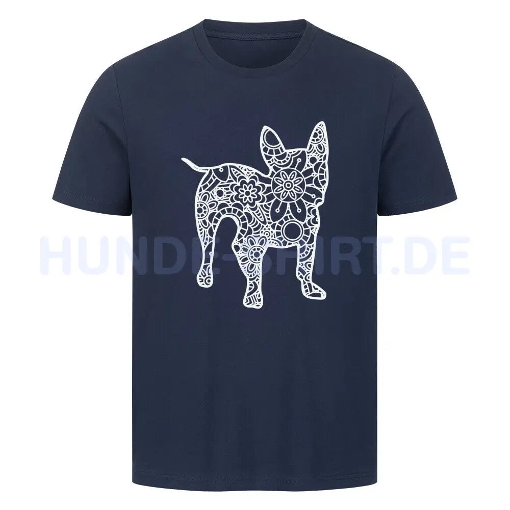 Premium T-Shirt "Französische Bulldogge pur" French Navy – hunde-shirt.de