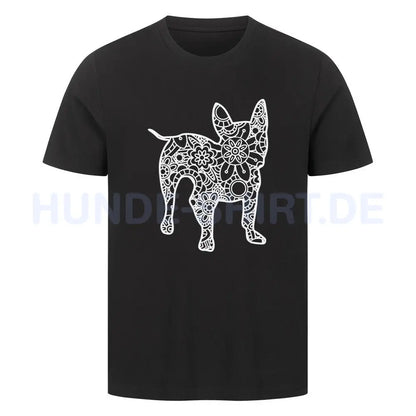 Premium T-Shirt "Französische Bulldogge pur" Schwarz – hunde-shirt.de