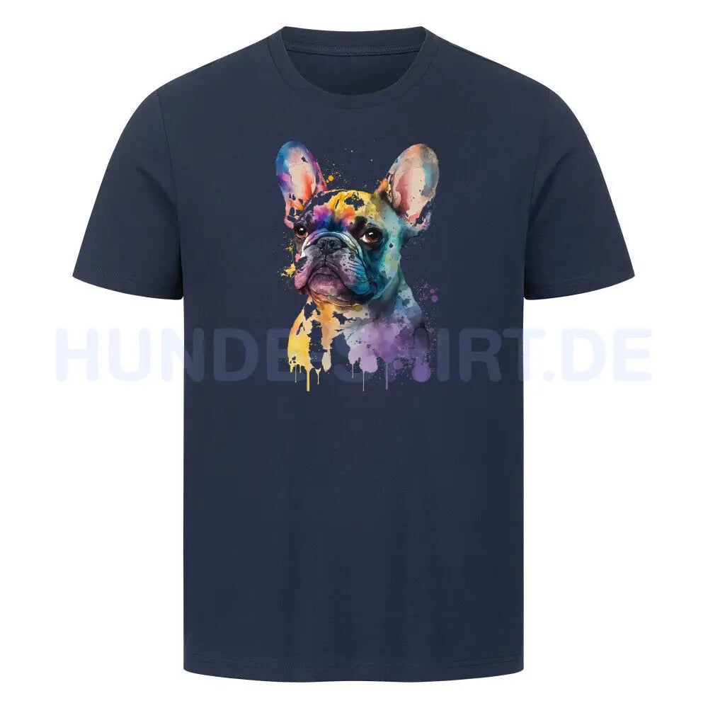 Premium T-Shirt "Frenchi ART" French Navy – hunde-shirt.de