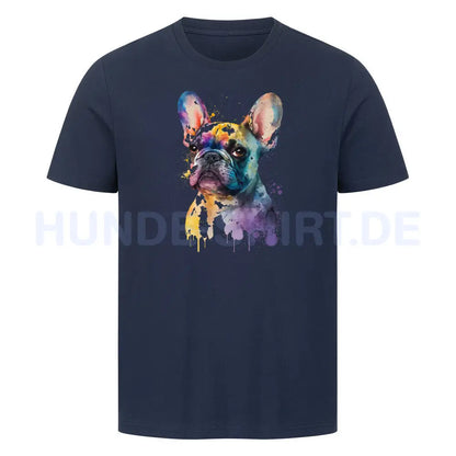 Premium T-Shirt "Frenchi ART" French Navy – hunde-shirt.de