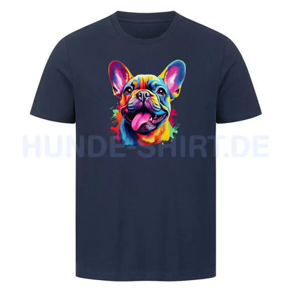 Premium T-Shirt "Frenchie FUN 2" French Navy – hunde-shirt.de