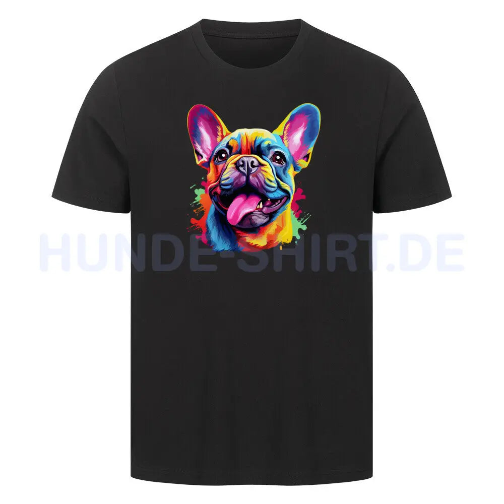 Premium T-Shirt "Frenchie FUN 2" Schwarz – hunde-shirt.de