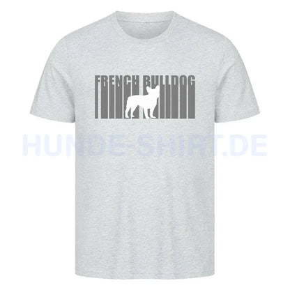 Premium T-Shirt "Frenchie - Lines" Heather Grey – hunde-shirt.de