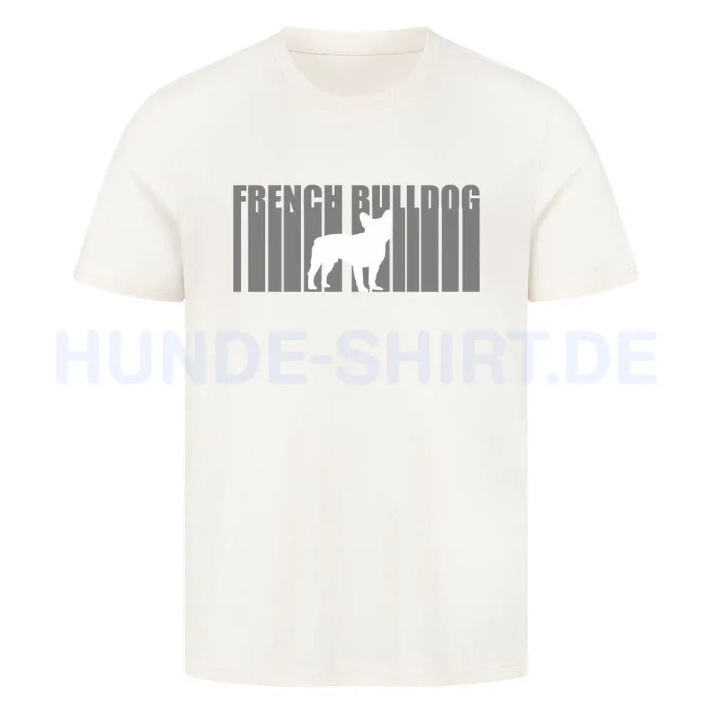 Premium T-Shirt "Frenchie - Lines" Natural Raw – hunde-shirt.de