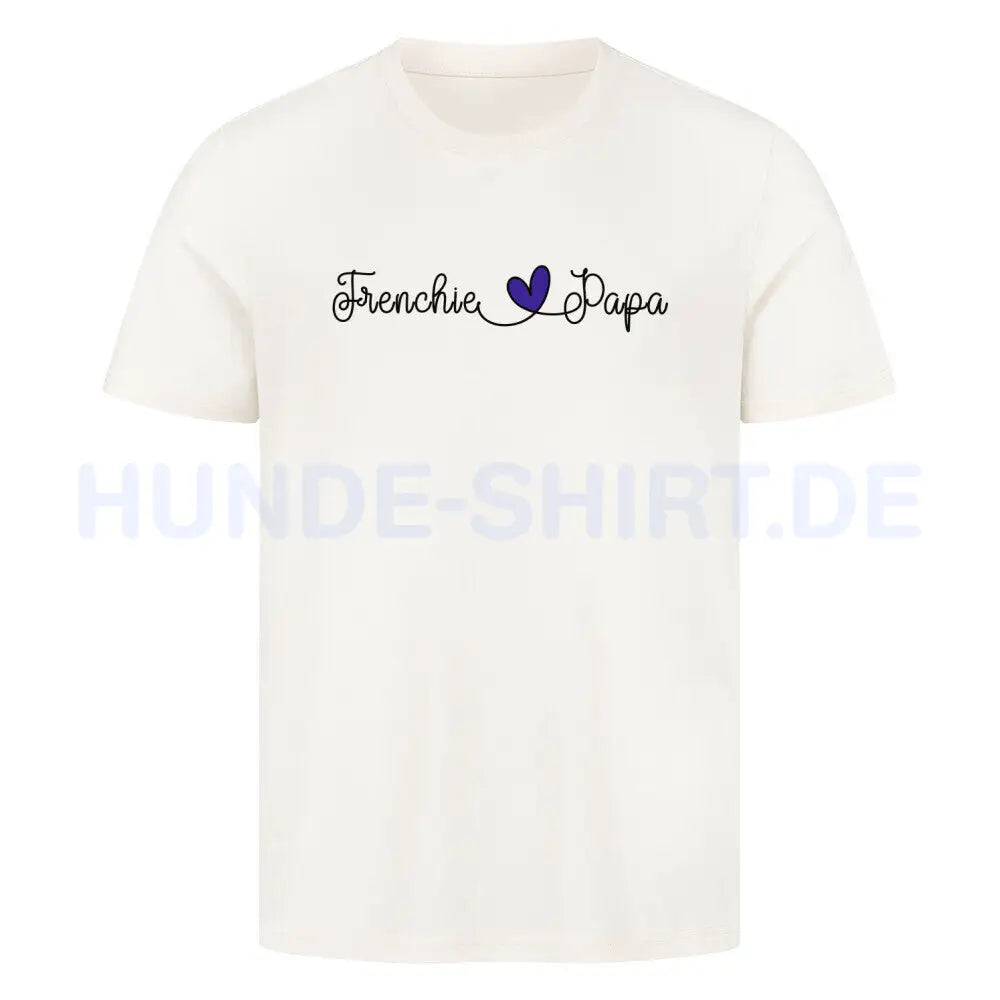 Premium T-Shirt "Frenchie - Papa" Natural Raw – hunde-shirt.de