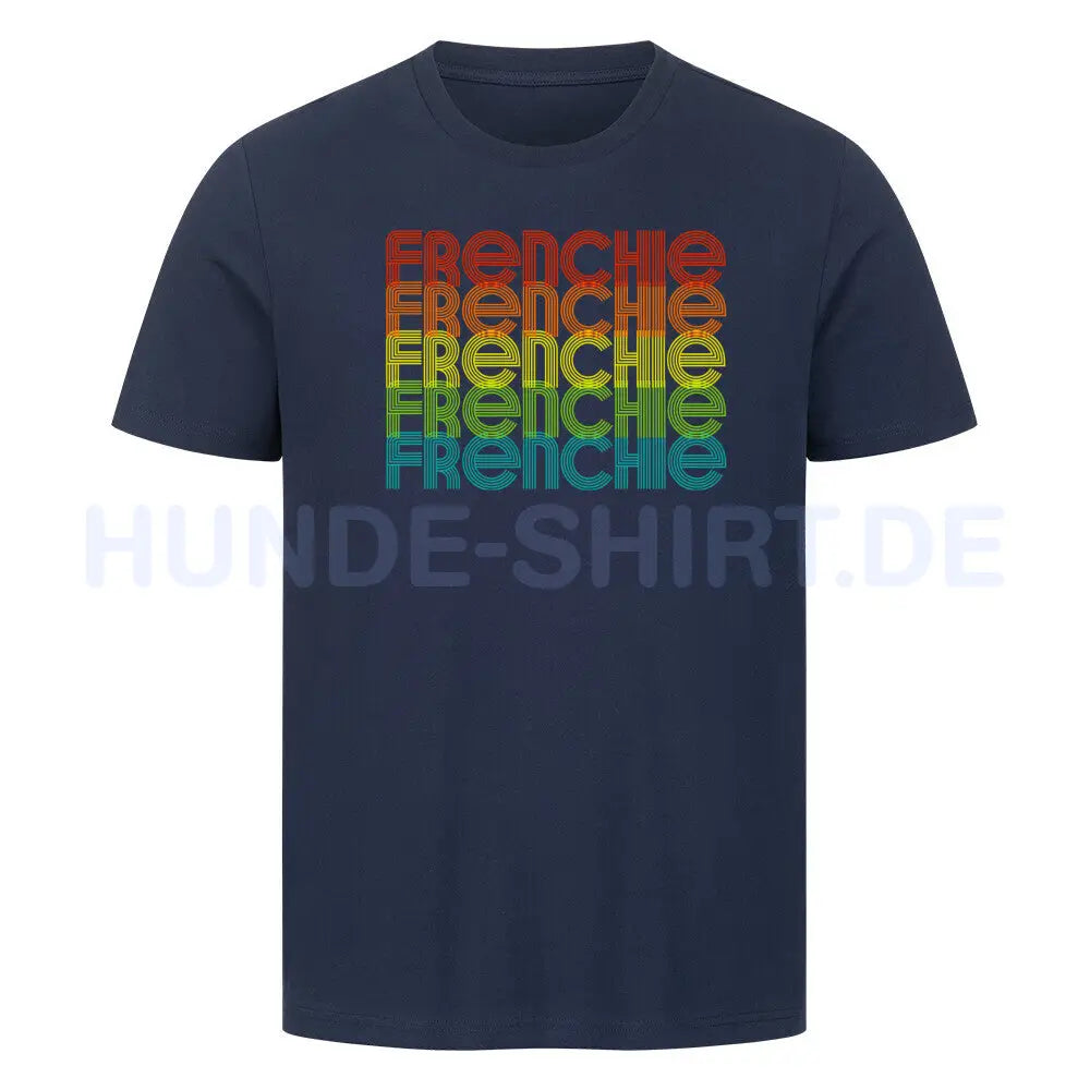 Premium T-Shirt "Frenchie - RETRO" French Navy – hunde-shirt.de