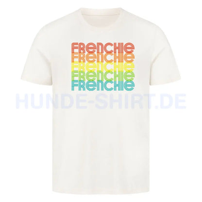 Premium T-Shirt "Frenchie - RETRO" Natural Raw – hunde-shirt.de