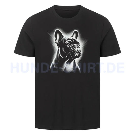 Premium T-Shirt "Frenchie Shine" Schwarz – hunde-shirt.de