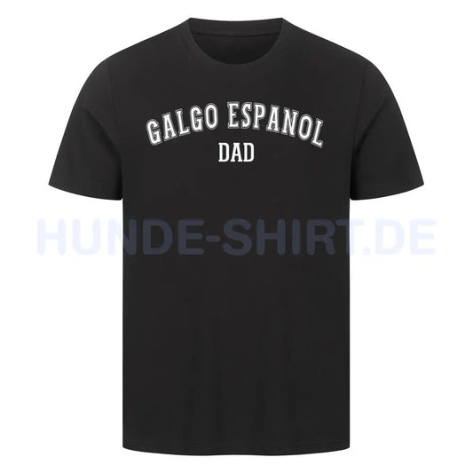 Premium T-Shirt "Galgo - DAD" Schwarz – hunde-shirt.de