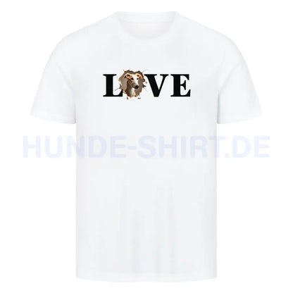 Premium T-Shirt "Galgo - LOVE" Weiß – hunde-shirt.de