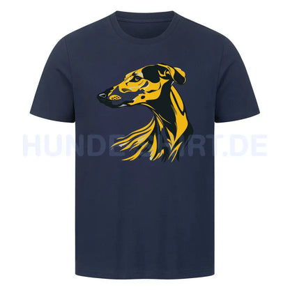 Premium T-Shirt "Galgo - Rush" French Navy – hunde-shirt.de