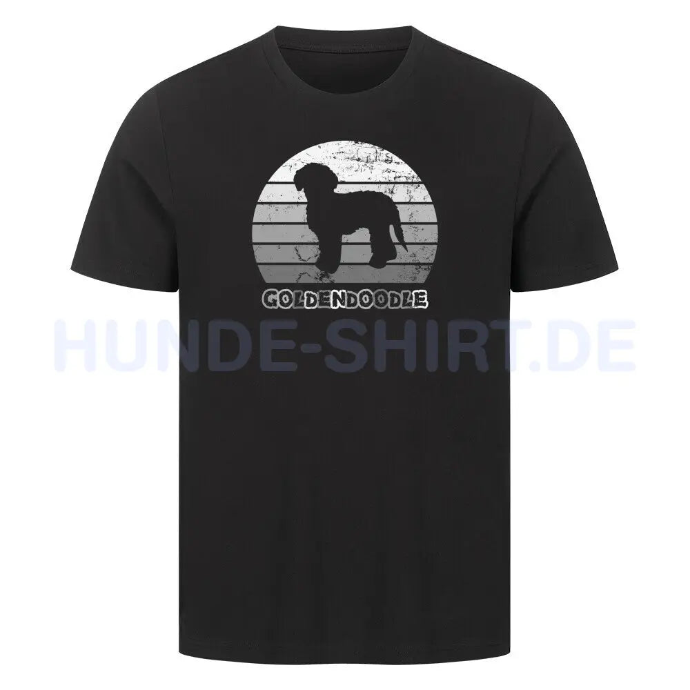 Premium T-Shirt "Golden Doodle" Schwarz – hunde-shirt.de