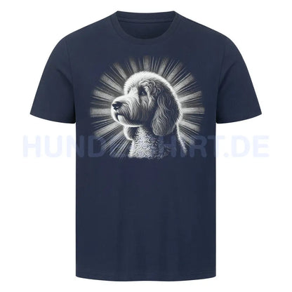 Premium T-Shirt "Golden Doodle - Shine" French Navy – hunde-shirt.de