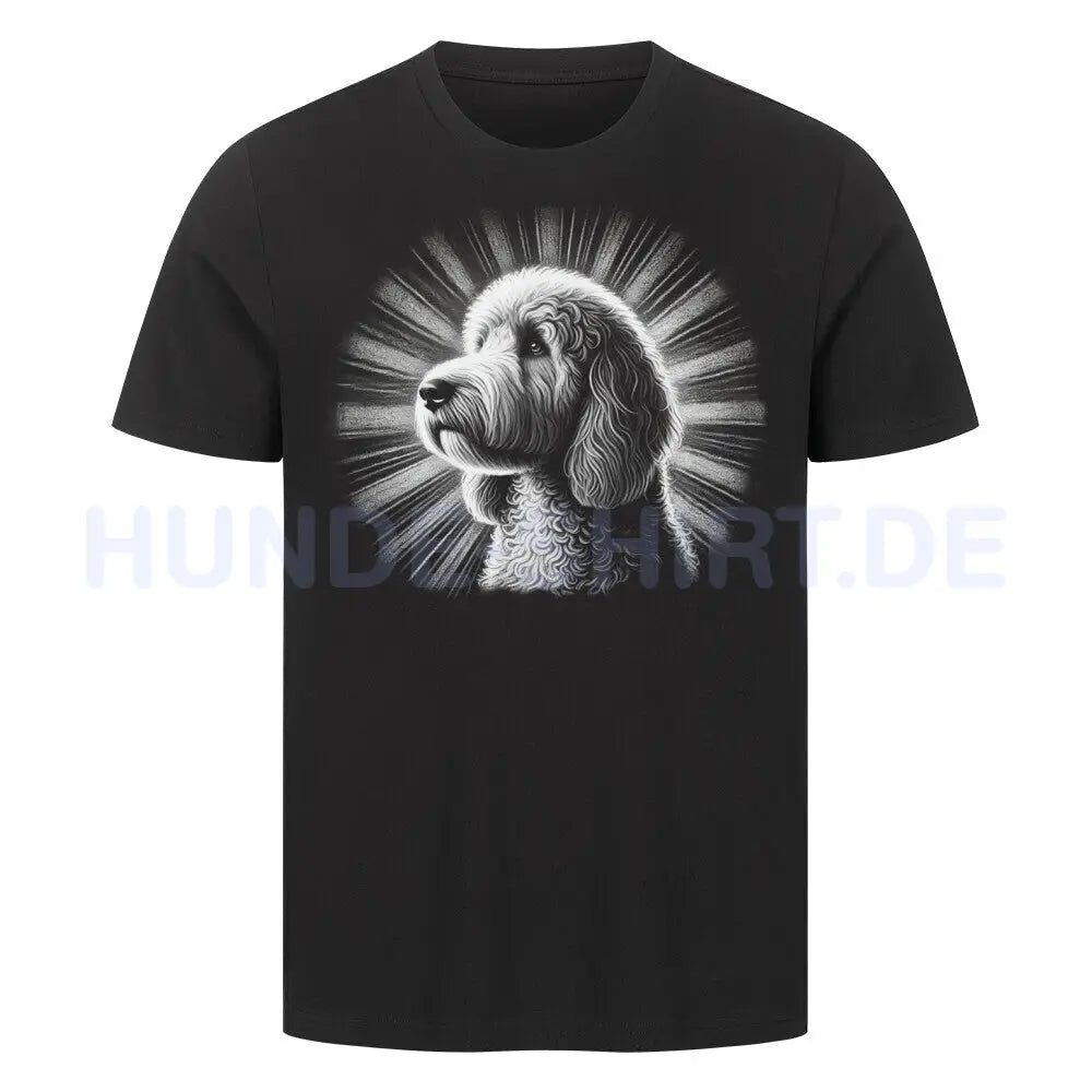 Premium T-Shirt "Golden Doodle - Shine" Schwarz – hunde-shirt.de