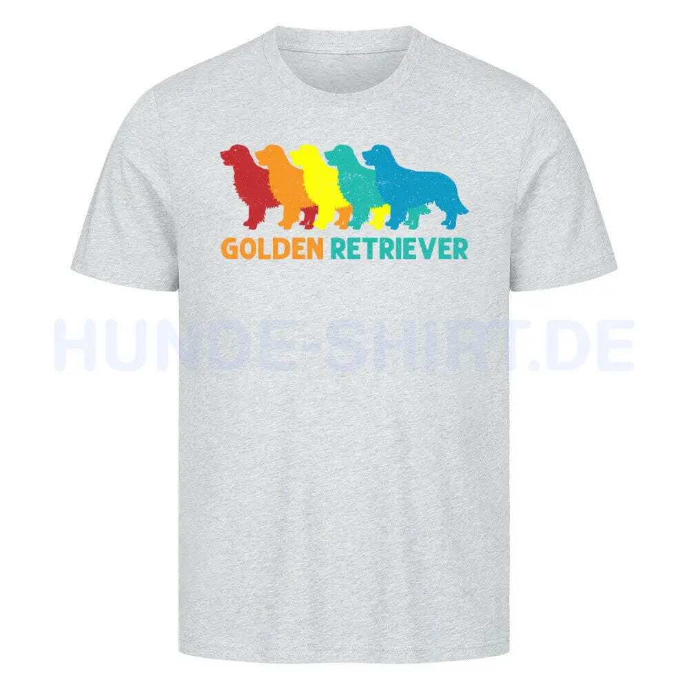 Premium T-Shirt "Golden Retriever - Colors" Heather Grey – hunde-shirt.de