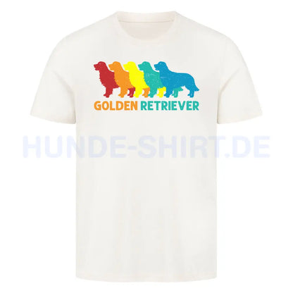 Premium T-Shirt "Golden Retriever - Colors" Natural Raw – hunde-shirt.de