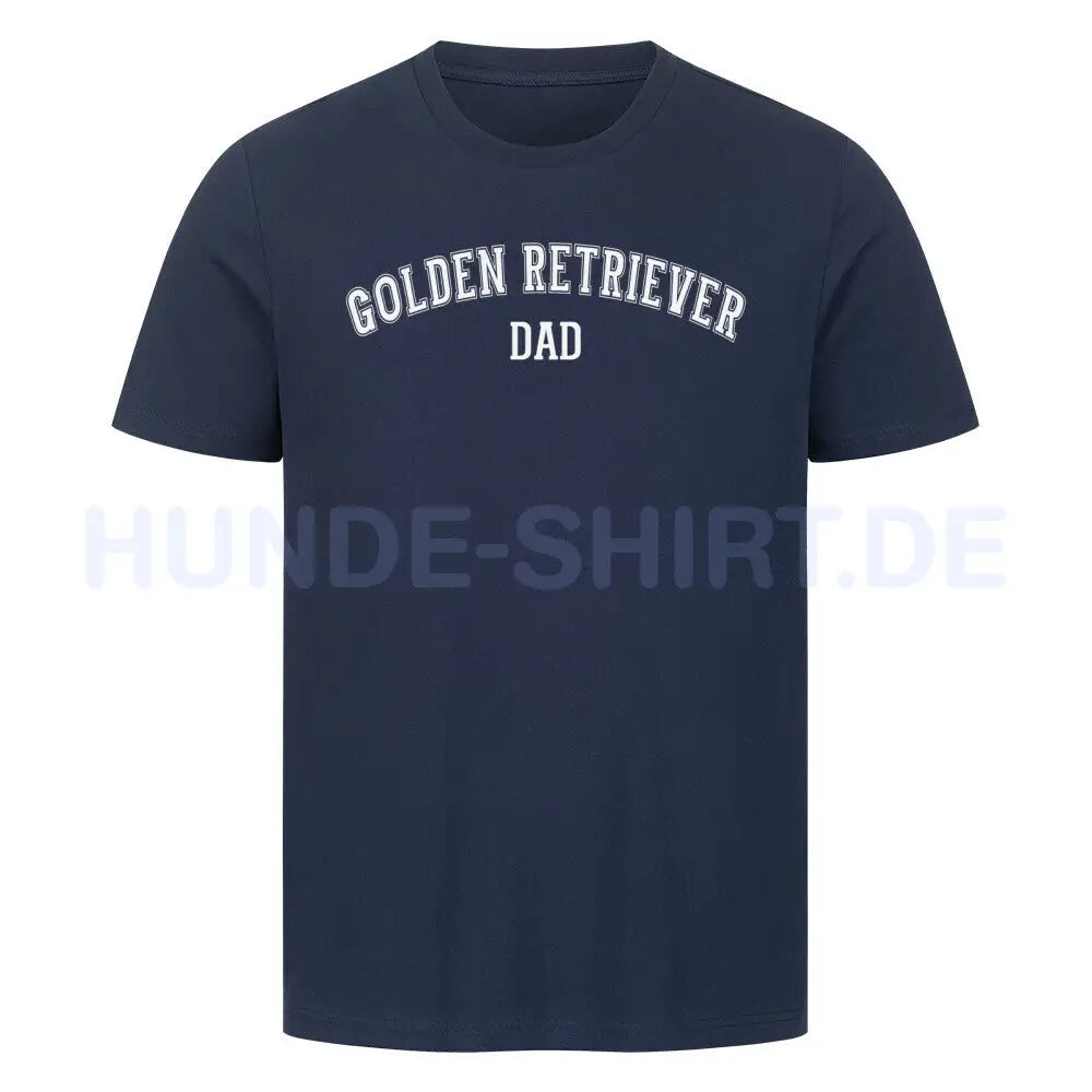 Premium T-Shirt "Golden Retriever - DAD" French Navy – hunde-shirt.de