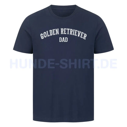 Premium T-Shirt "Golden Retriever - DAD" French Navy – hunde-shirt.de