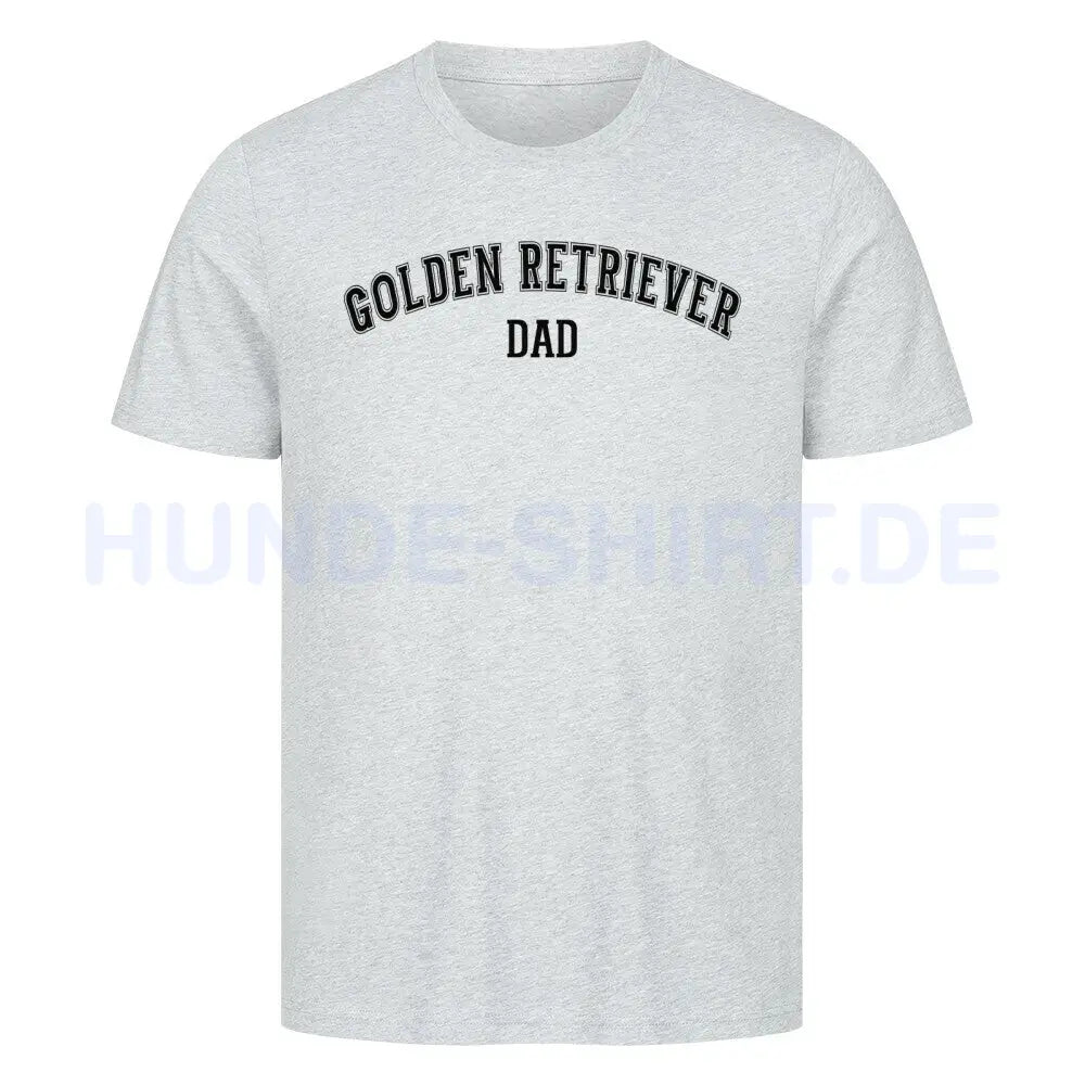 Premium T-Shirt "Golden Retriever - DAD" Heather Grey – hunde-shirt.de