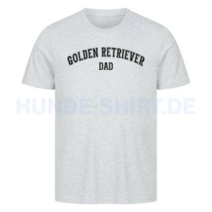 Premium T-Shirt "Golden Retriever - DAD" Heather Grey – hunde-shirt.de