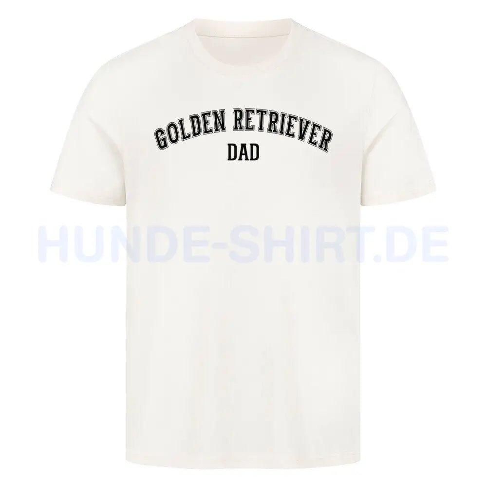 Premium T-Shirt "Golden Retriever - DAD" Natural Raw – hunde-shirt.de