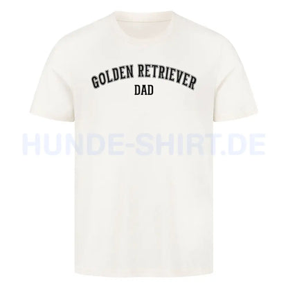 Premium T-Shirt "Golden Retriever - DAD" Natural Raw – hunde-shirt.de