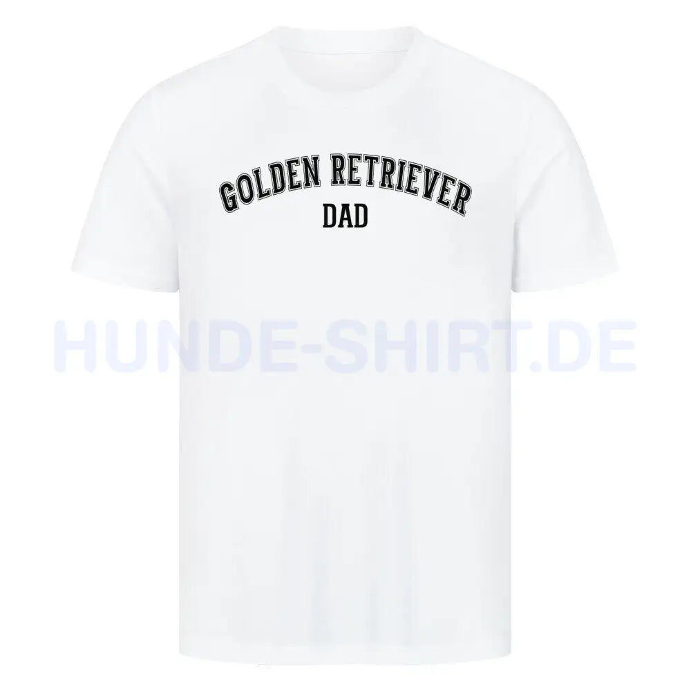 Premium T-Shirt "Golden Retriever - DAD" Weiß – hunde-shirt.de