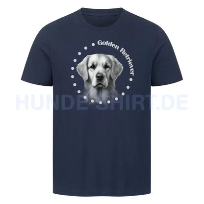 Premium T-Shirt "Golden Retriever R" French Navy – hunde-shirt.de