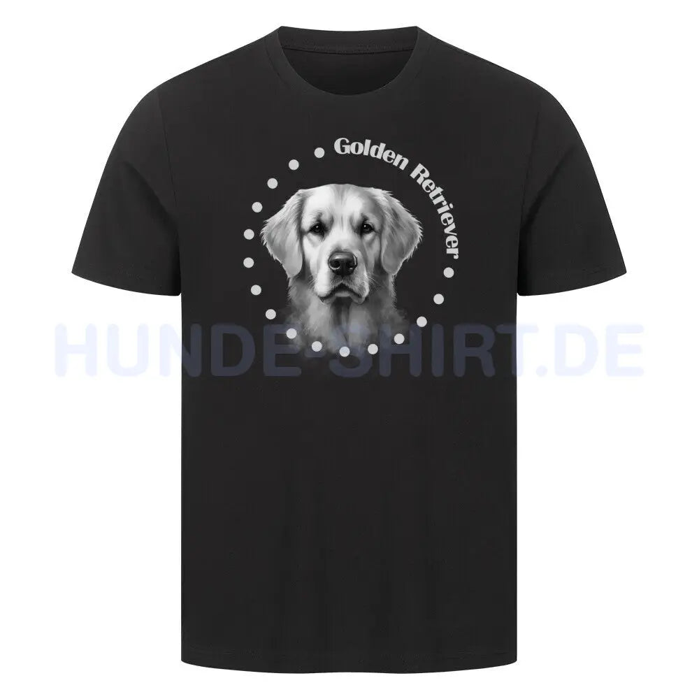 Premium T-Shirt "Golden Retriever R" Schwarz – hunde-shirt.de