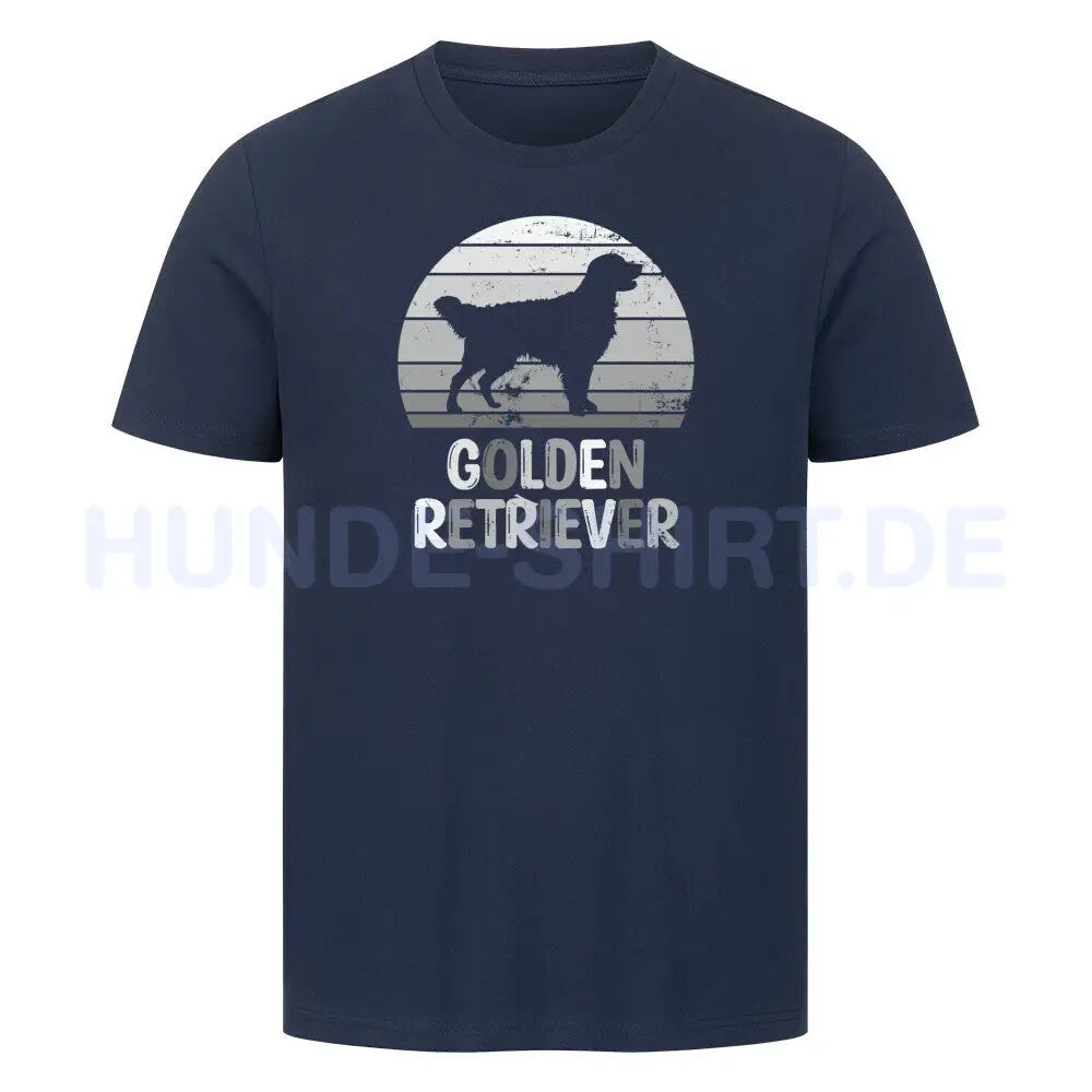 Premium T-Shirt "Golden Retriever S" French Navy – hunde-shirt.de