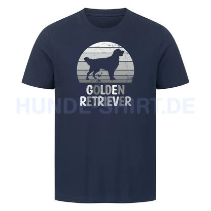 Premium T-Shirt "Golden Retriever S" French Navy – hunde-shirt.de