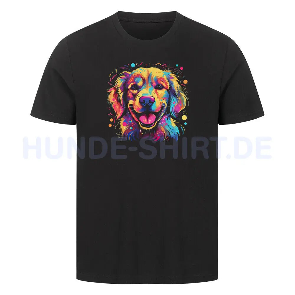 Premium T-Shirt "Goldie FUN" Schwarz – hunde-shirt.de