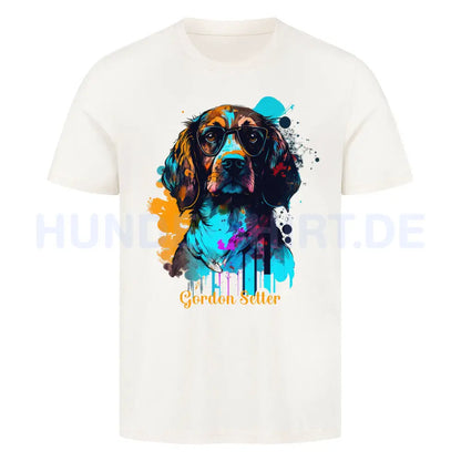 Premium T-Shirt "Gordon Setter - Fashion" Natural Raw – hunde-shirt.de