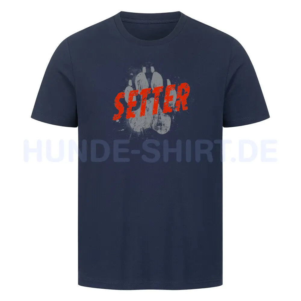 Premium T-Shirt "Gordon Setter - PAW" French Navy – hunde-shirt.de