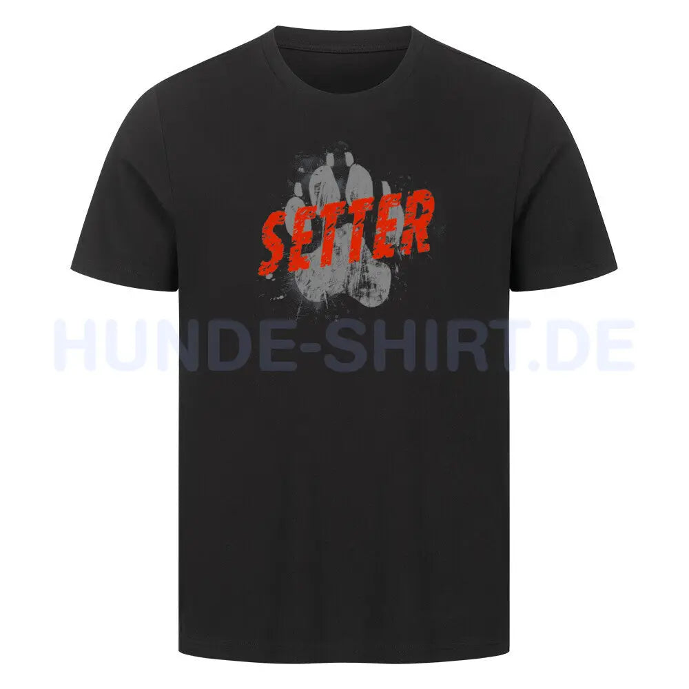 Premium T-Shirt "Gordon Setter - PAW" Schwarz – hunde-shirt.de