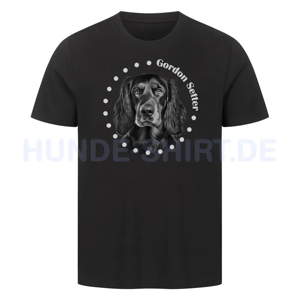 Premium T-Shirt "Gordon Setter R" Schwarz – hunde-shirt.de