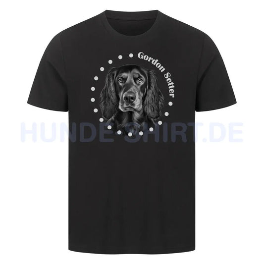 Premium T-Shirt "Gordon Setter R" Schwarz – hunde-shirt.de