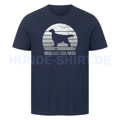 Premium T-Shirt "Gordon Setter" French Navy – hunde-shirt.de