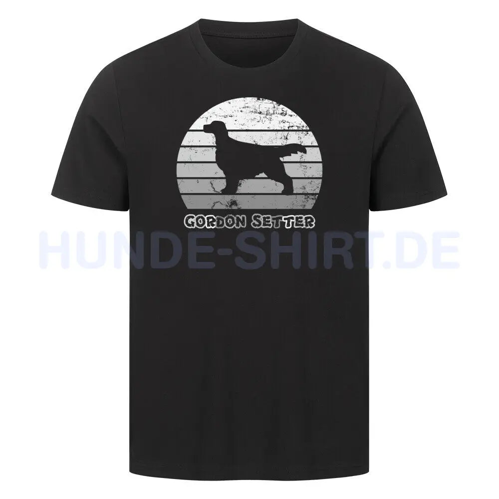 Premium T-Shirt "Gordon Setter" Schwarz – hunde-shirt.de