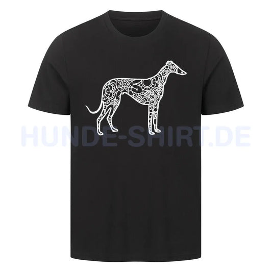 Premium T-Shirt "Greyhound pur" Schwarz – hunde-shirt.de