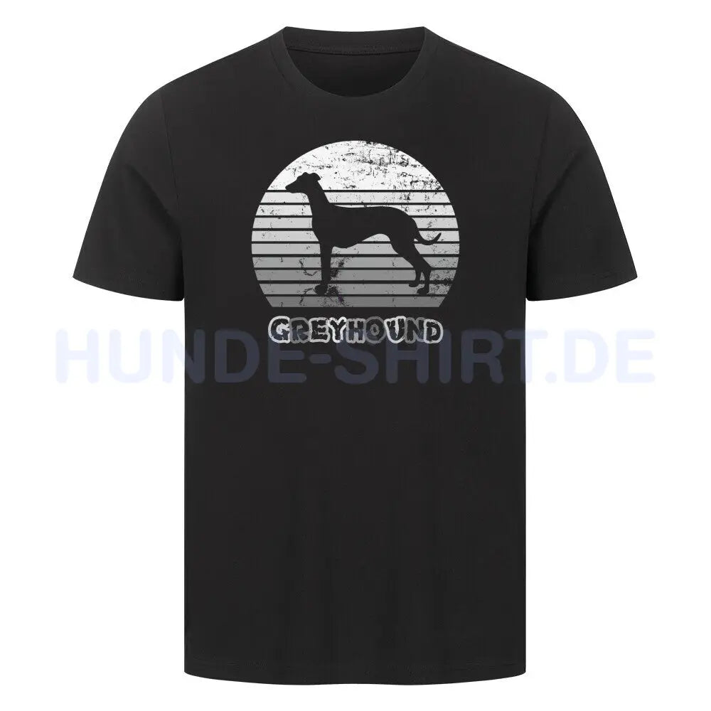 Premium T-Shirt "Greyhound S" Schwarz – hunde-shirt.de