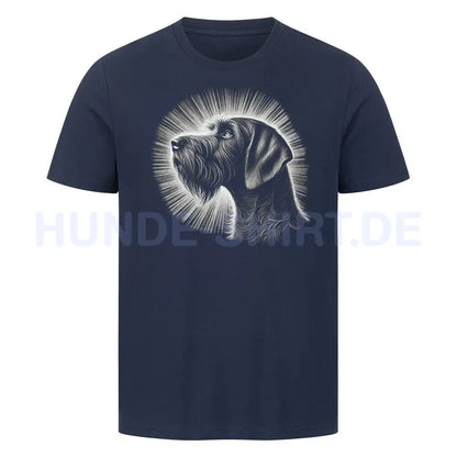 Premium T-Shirt "Griffon Korthals - Shine" French Navy – hunde-shirt.de