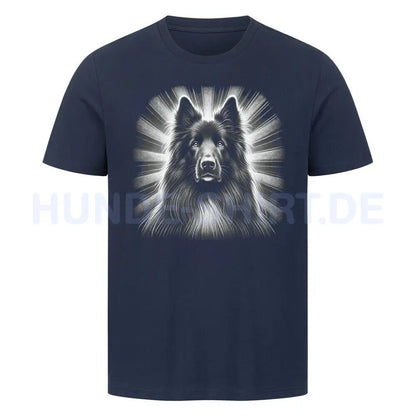 Premium T-Shirt "Groenendael - Shine" French Navy – hunde-shirt.de