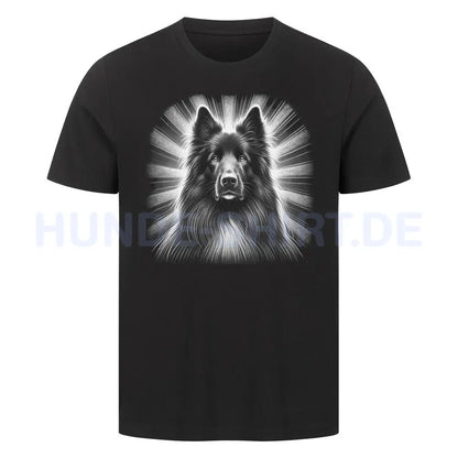 Premium T-Shirt "Groenendael - Shine" Schwarz – hunde-shirt.de