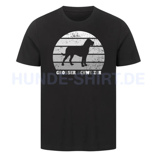 Premium T-Shirt "Großer Schweizer Sennenhund" Schwarz – hunde-shirt.de