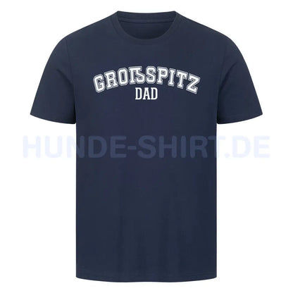 Premium T-Shirt "Großspitz - DAD" French Navy – hunde-shirt.de