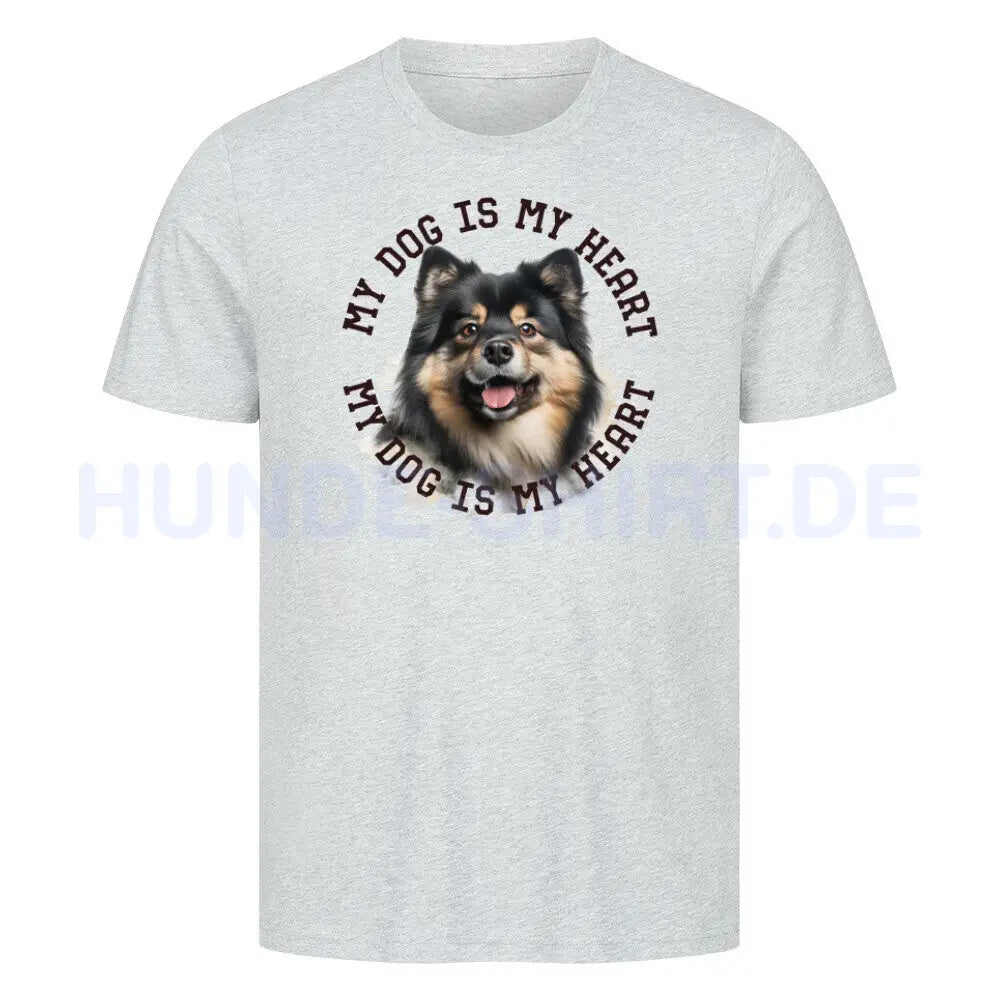 Premium T-Shirt "Großspitz HEART" Heather Grey – hunde-shirt.de